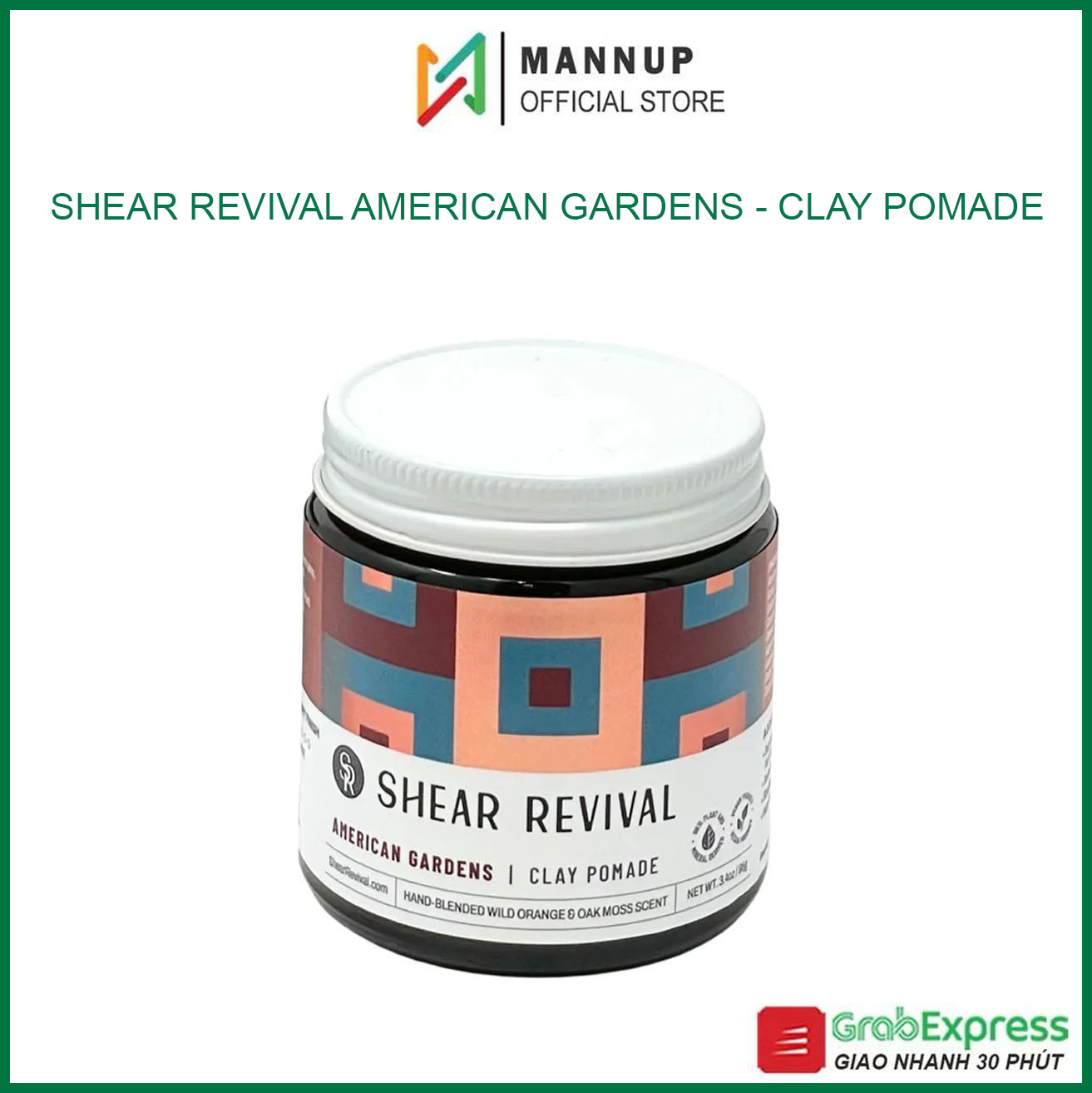 [HCM]Sáp Vuốt Tóc Shear Revival American Gardens Clay Pomade 96g