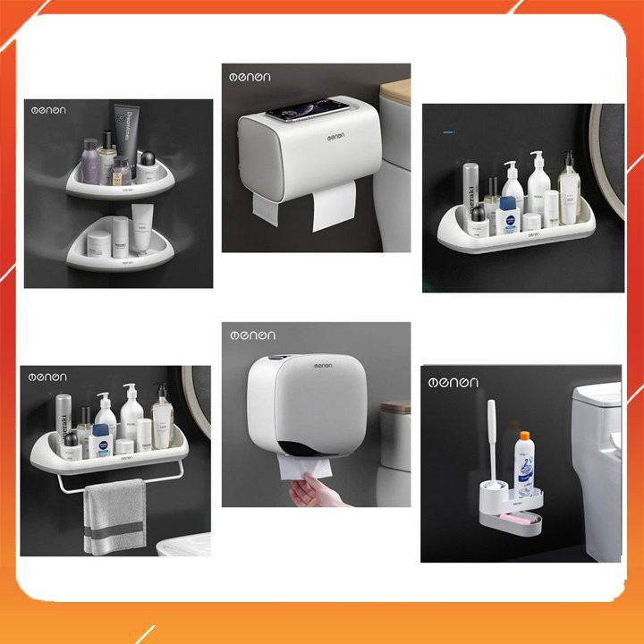Bộ Phụ Kiện Nhà Tắm OENON, Đồ Dùng Phòng Tắm Thông Minh Lắp Đặt Dán Tường - OENON