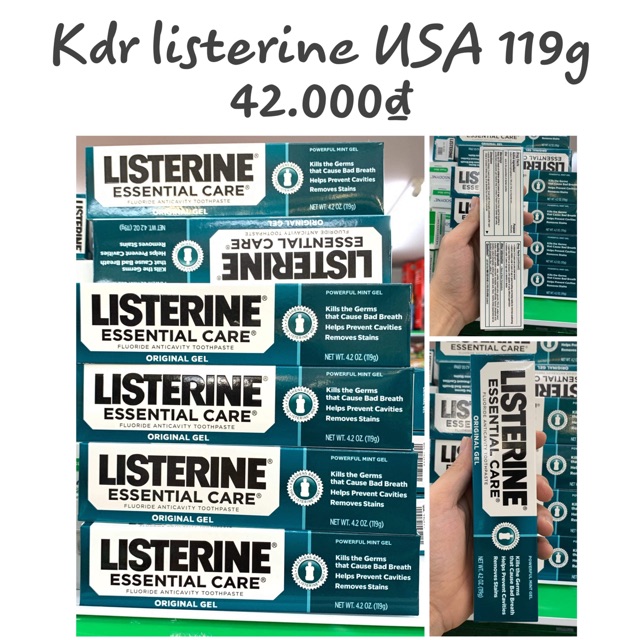 Kem đánh răng listerin