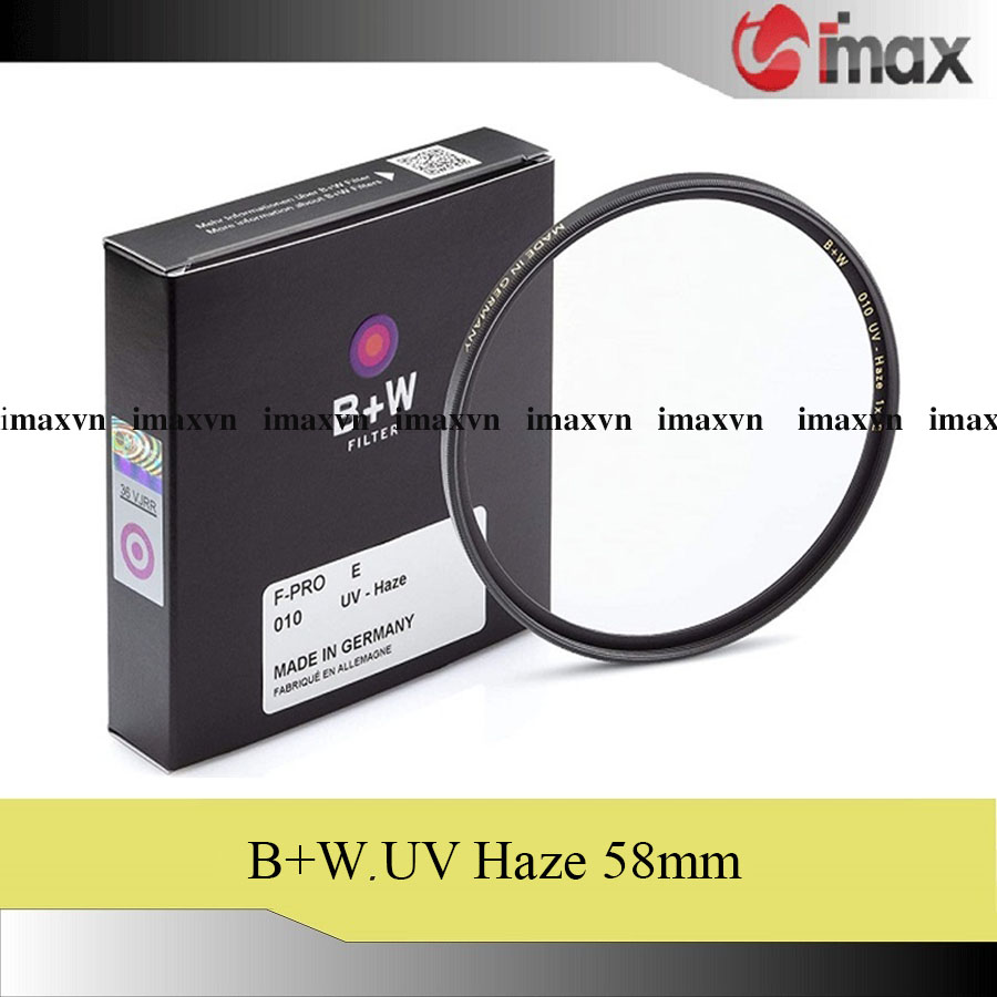 Kính lọc Filter B+W F-Pro 010 UV-Haze E 58mm Hoằng Quân