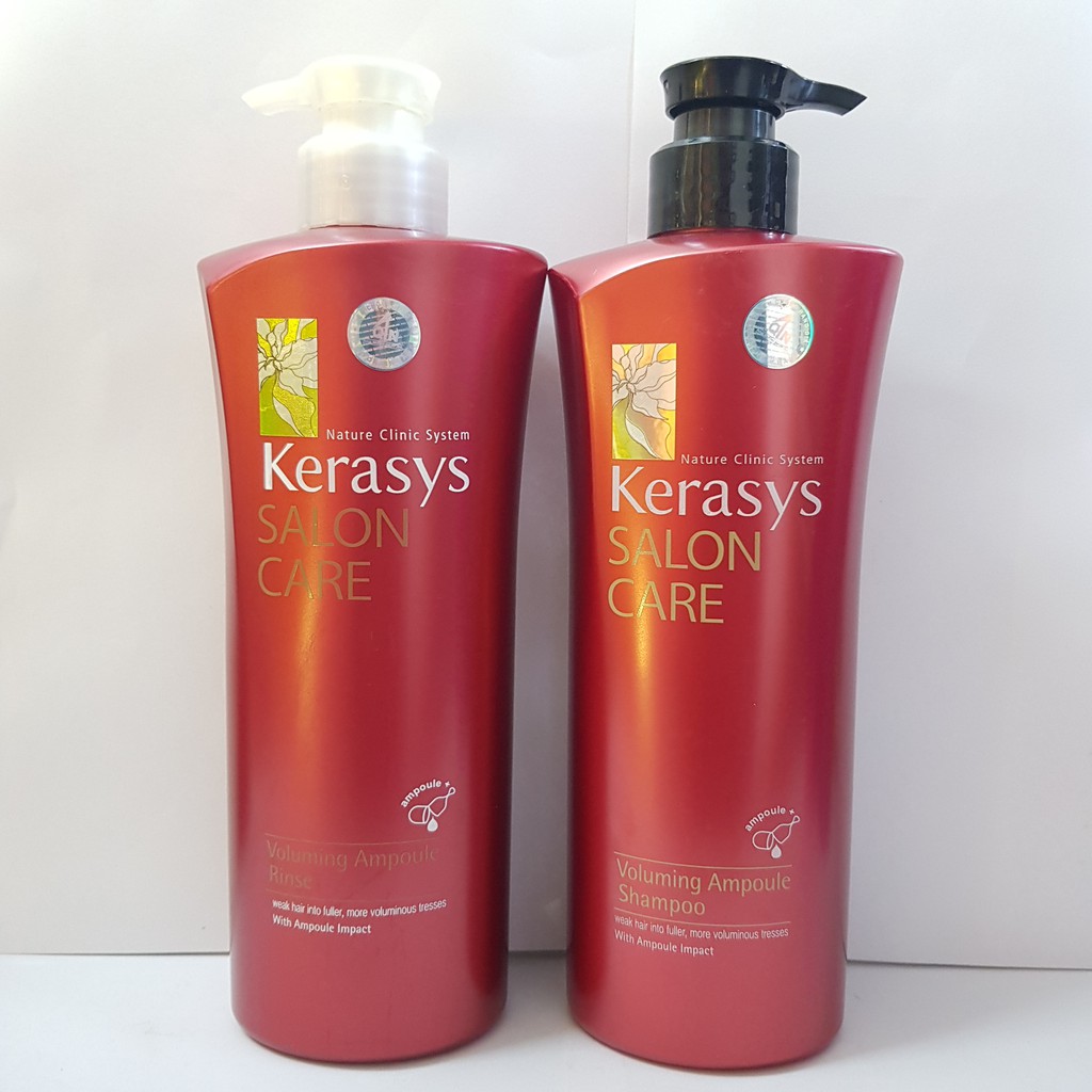 Cặp dầu gội - xả kích thích mọc tóc Kerasys Straightening 600ml