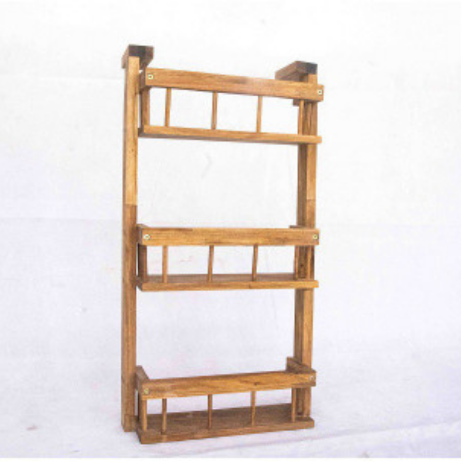 Kệ gỗ treo tường 3 tầng tiện dụng - gỗ mật hồng - 40 x 12 x 68 - gk concept