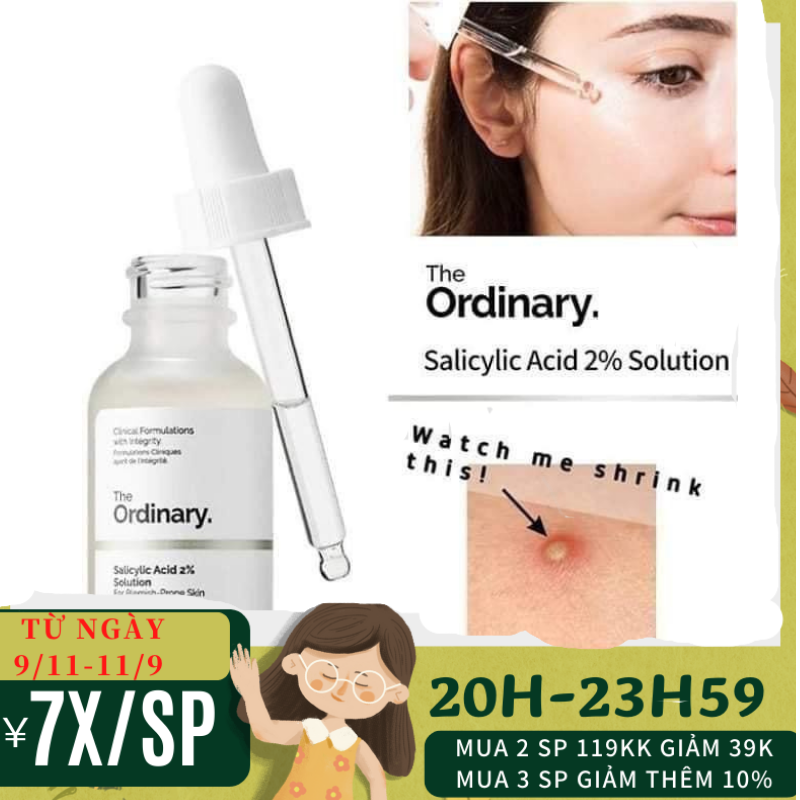 [HCM]Tinh Chất Giảm mụn The Ordinary Salicylic Acid 2% Solution