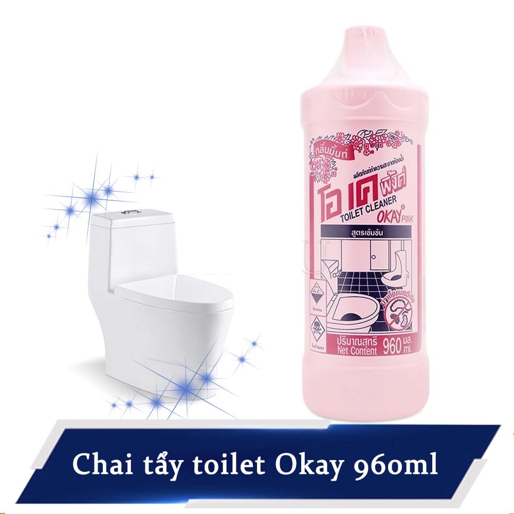 Chai tẩy toilet - bồn cầu siêu sạch g-okay thái lan 960ml