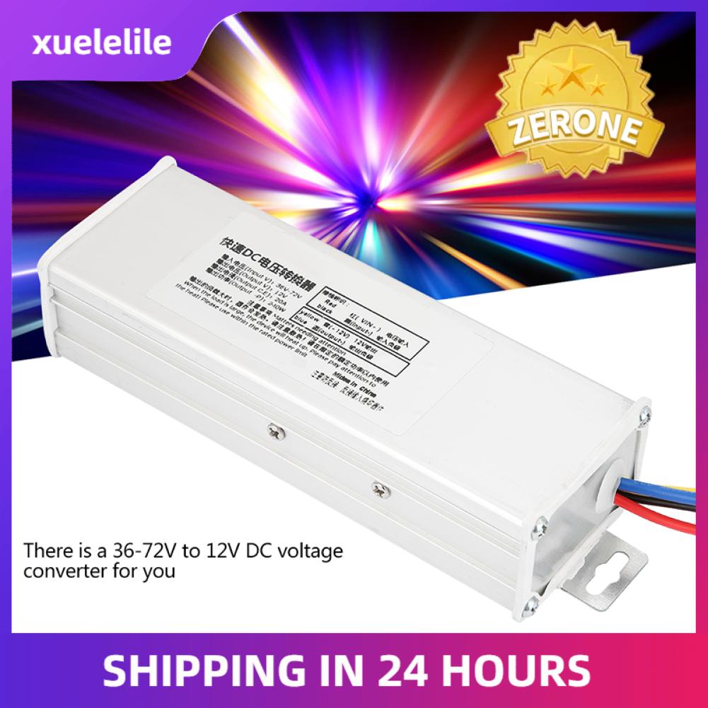 Xuelelile Bộ Chuyển Đổi Điện Áp DC 36-72V Sang 12V 20A 240W, Bộ Chuyển Đổi Điện Áp DC 240W