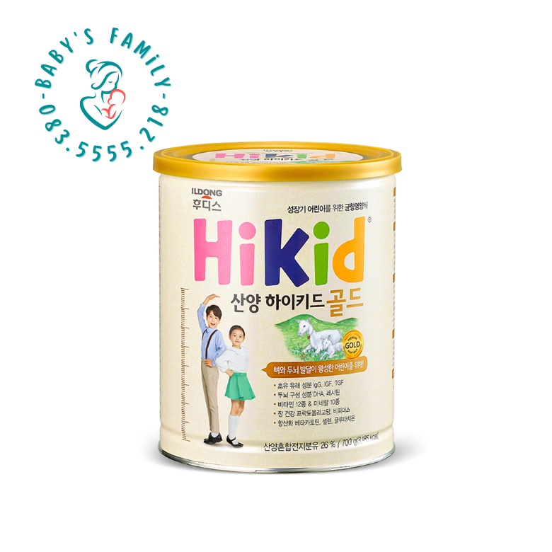 Sữa Hikid Dê Núi Hàn Quốc - Hộp 650Gr