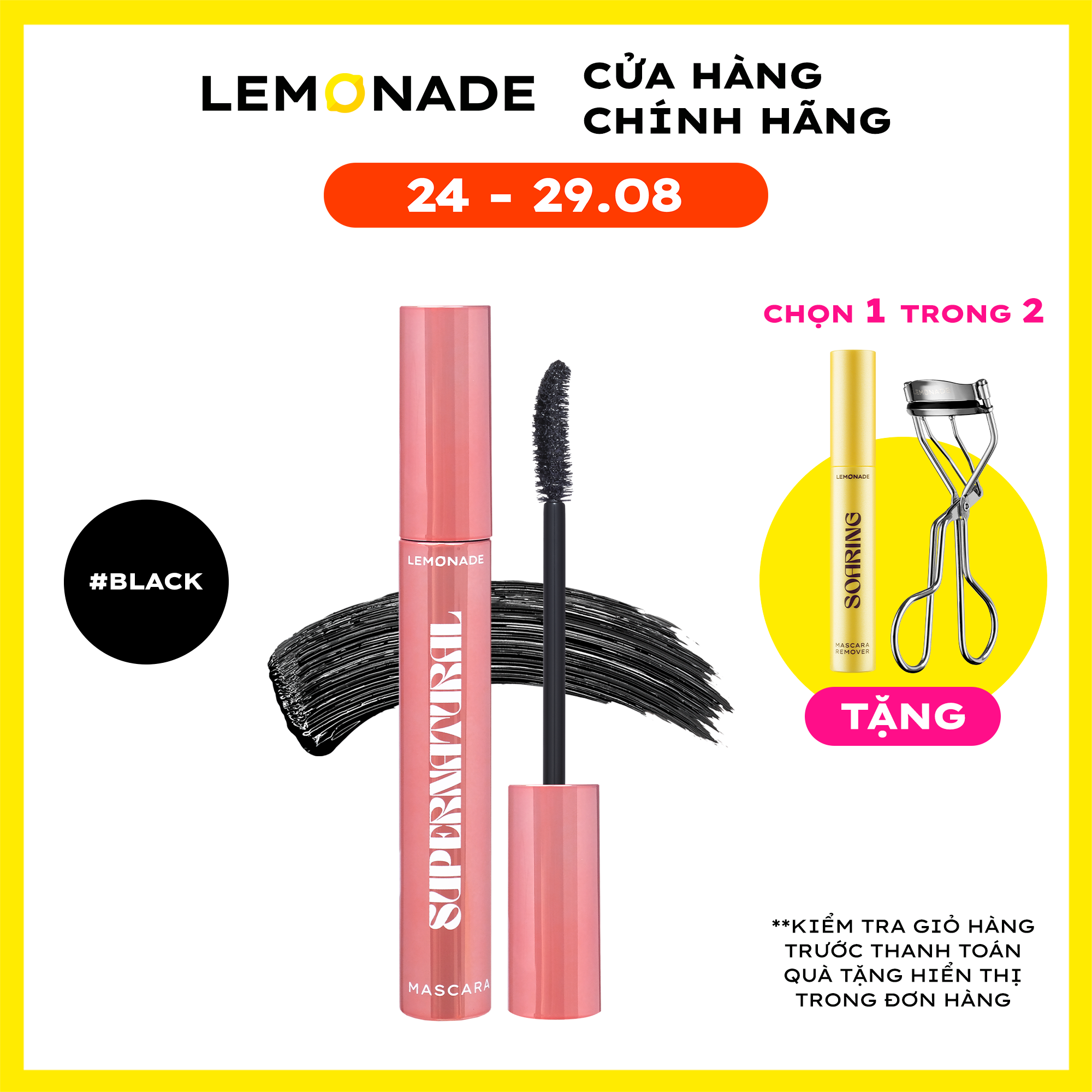 [FLASHSALE] Chuốt mi Lemonade SuperNatural Mascara 7.5g