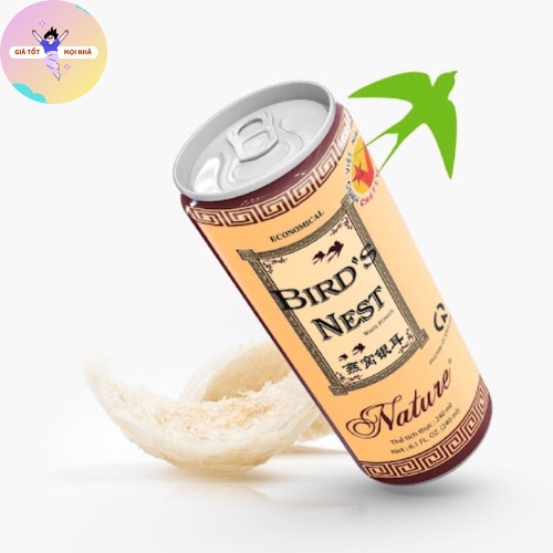 Thùng 30 lon Nước yến Nature Bird's nest lon 240ml