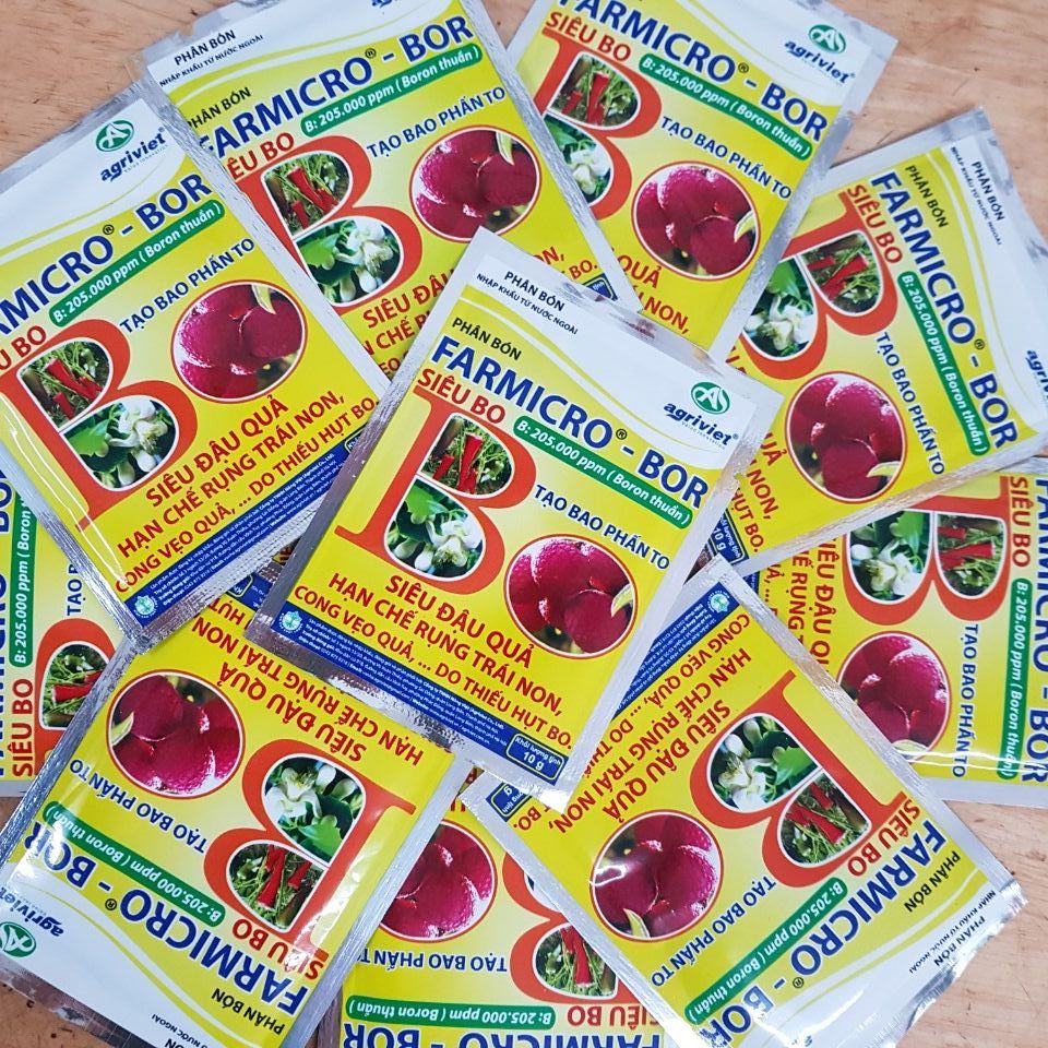 {COMBO MUA 10 TẶNG 1} phân bón Siêu Bo kích ra hoa đậu quả, siêu ra hoa, siêu đậu quả, chống rụng quả non, cong quả, vẹo quả, nứt quả.