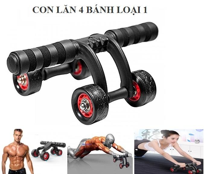 Con lăn 4 bánh, dụng cụ tập thể thao tại nhà đa năng, dụng cụ tập bụng,máy tập cơ bụng đa năng, máy tập thể lực