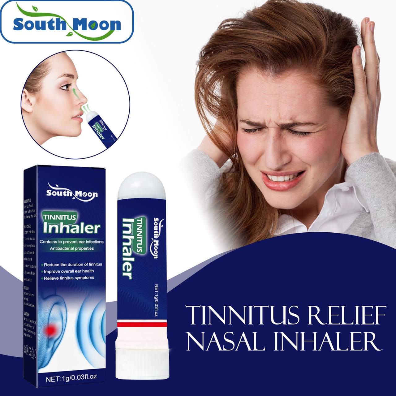 Thuốc xịt mũi giảm ù tai tức thì ngứa tai cứng tai khó chịu điều trị thính giác chăm sóc sức khỏe