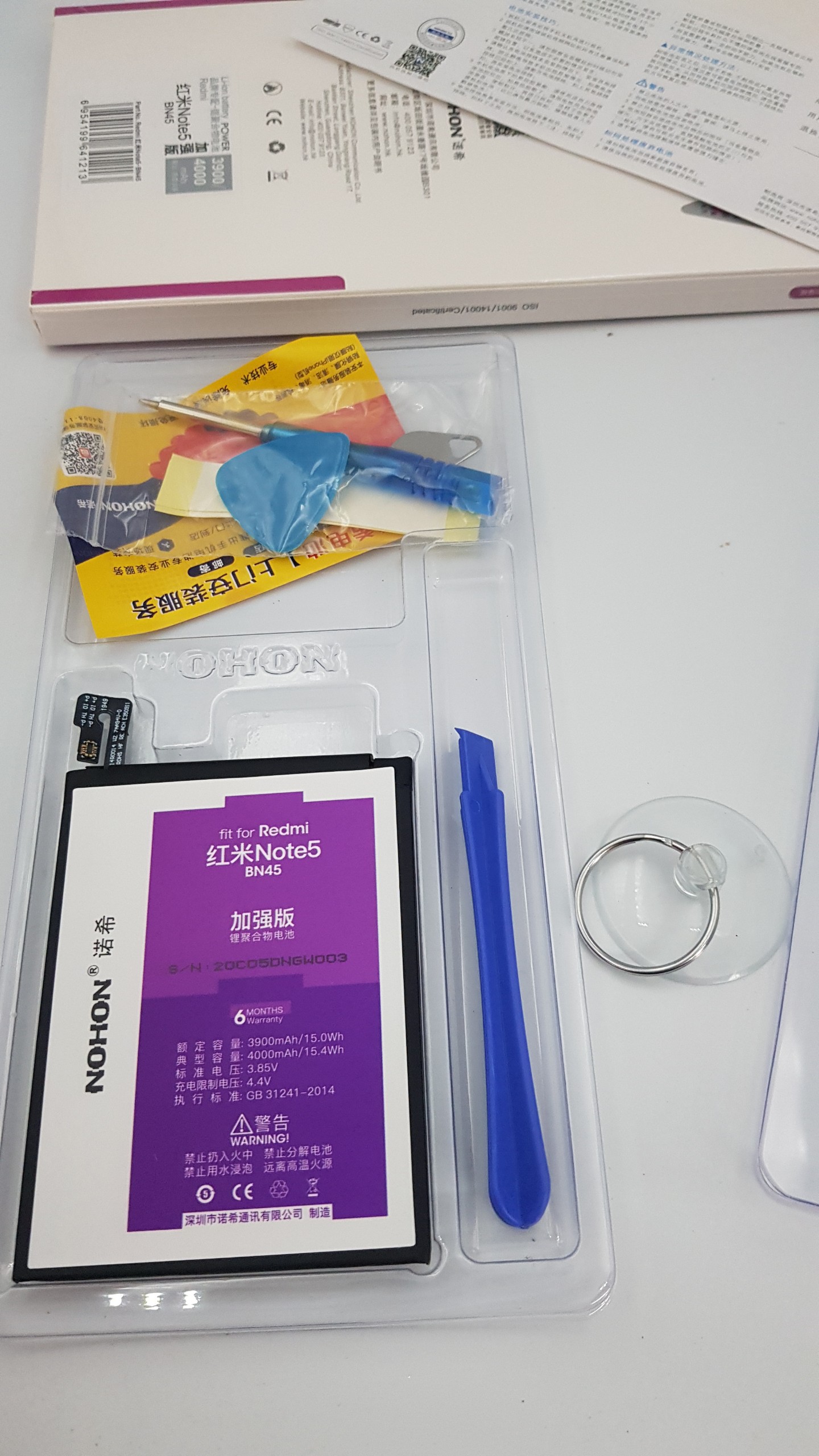 Pin xiaomi redmi note 5 / note 5 pro bn45 hãng nohon