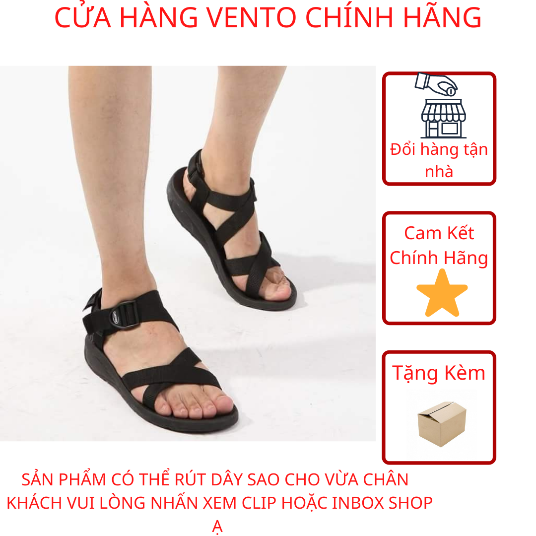 [HCM]Giày sandal nam cao cấp xuất khẩu thời trang thương hiệu Vento  NV70 Giày Xăng Đan Nam