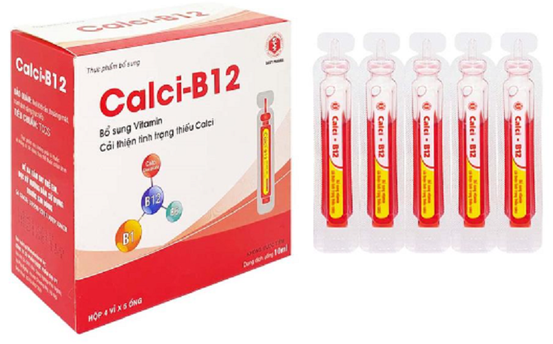 Calci B12 Hộp 20 ống 10ml Đại Uy - Tăng cường sức khỏe