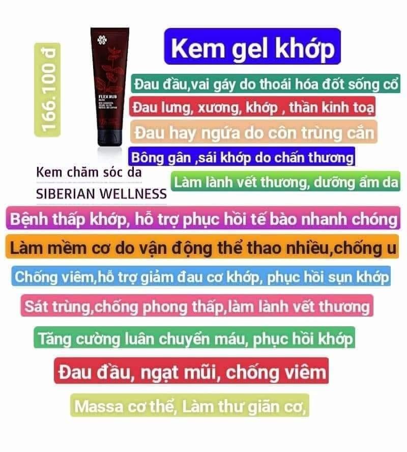 [HCM][HÀNG CHÍNH HÃNG] Kem chăm sóc da SIBERIAN WELLNESS Flex Rub BASIC - GEL Xương Khớp Siberi Gel Xoa Bóp Giảm Đau &amp; Phục Hồi Xương Khớp 100ml, Gel Massage Giảm Đau Cơ Xương Khớp, Uyan Nomo Flex rub basic