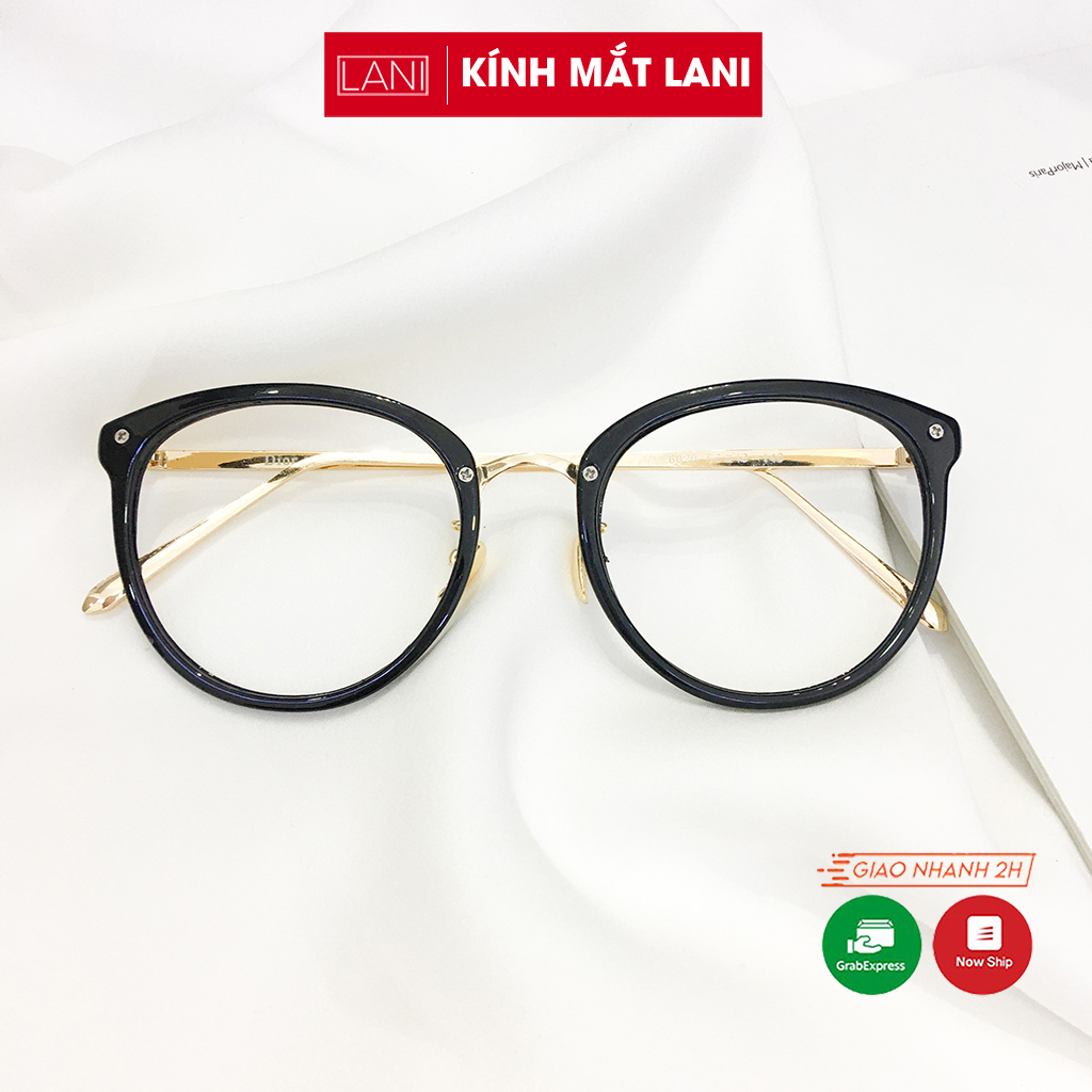 Gọng kính cận tròn kim loại thời trang Lani 6020 - Nhận lắp mắt kính theo yêu cầu