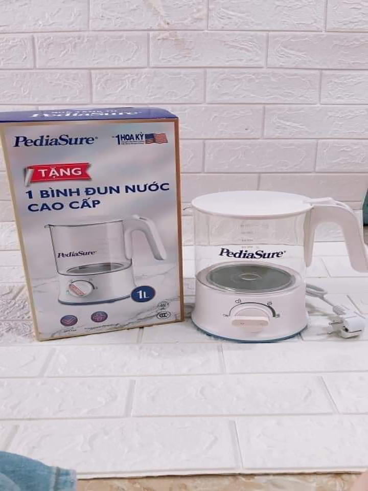 Bình đun nước 1 lít bằng thủy tinh- máy hâm và đun nước pha sữa cho bé