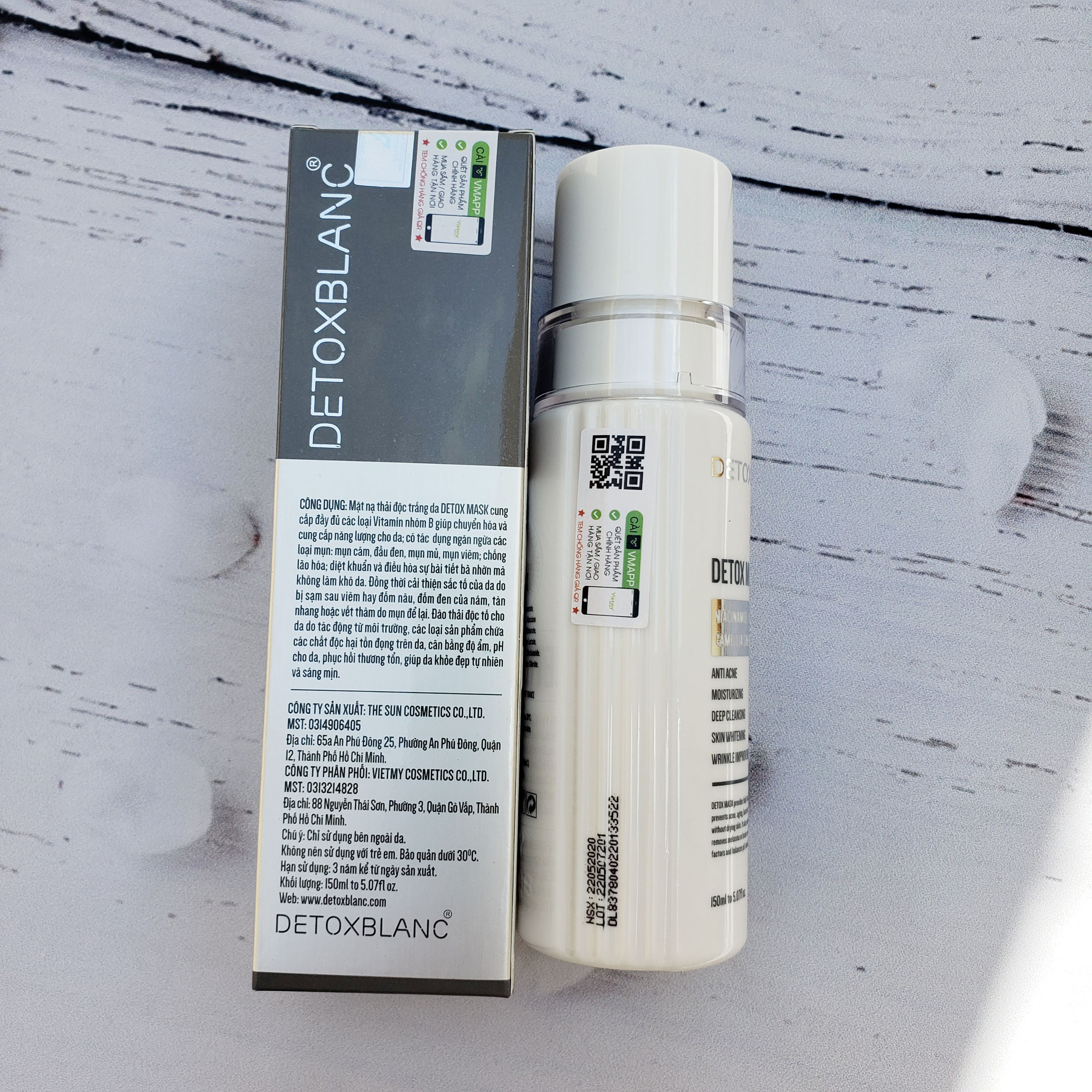 Mặt nạ Detox sủi bọt Mask trắng da 150ml