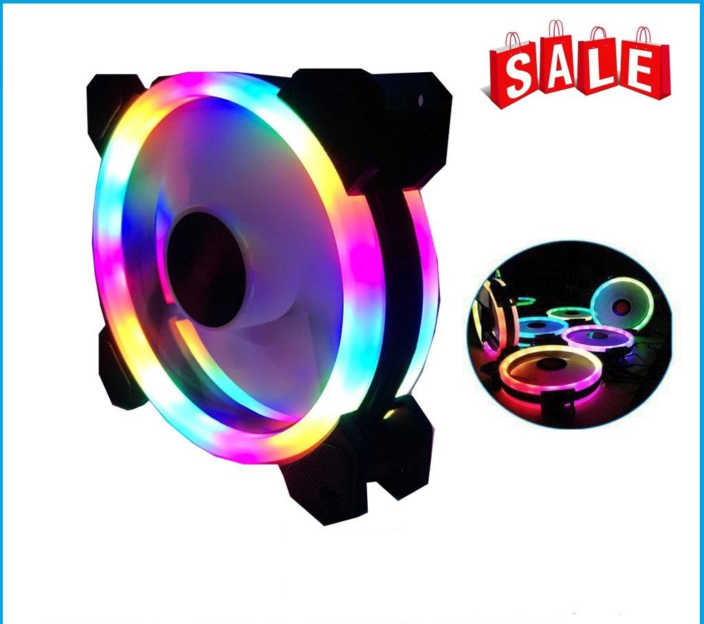 Fan led ngũ sắc Coolmoon Sunshine Led 2 Vòng Riing