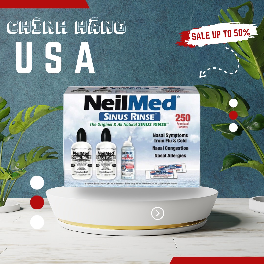 Bộ xịt rửa mũi Neilmed Mỹ