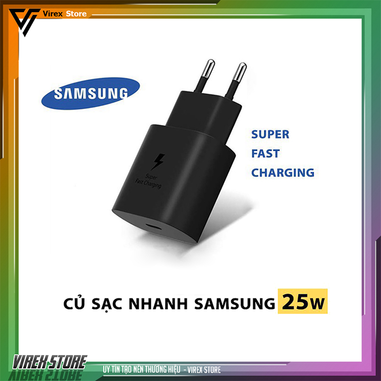 Củ sạc Samsung Note 10 25W chính hãng, sạc nhanh không nóng máy