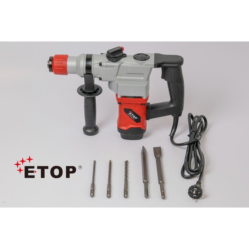 MÁY KHOAN ĐỤC BÊ TÔNG ETOP XH5126 CÔNG SUẤT LỚN 1050W - LÕI ĐỒNG - TẶNG KÈM 5 MŨI KHOAN