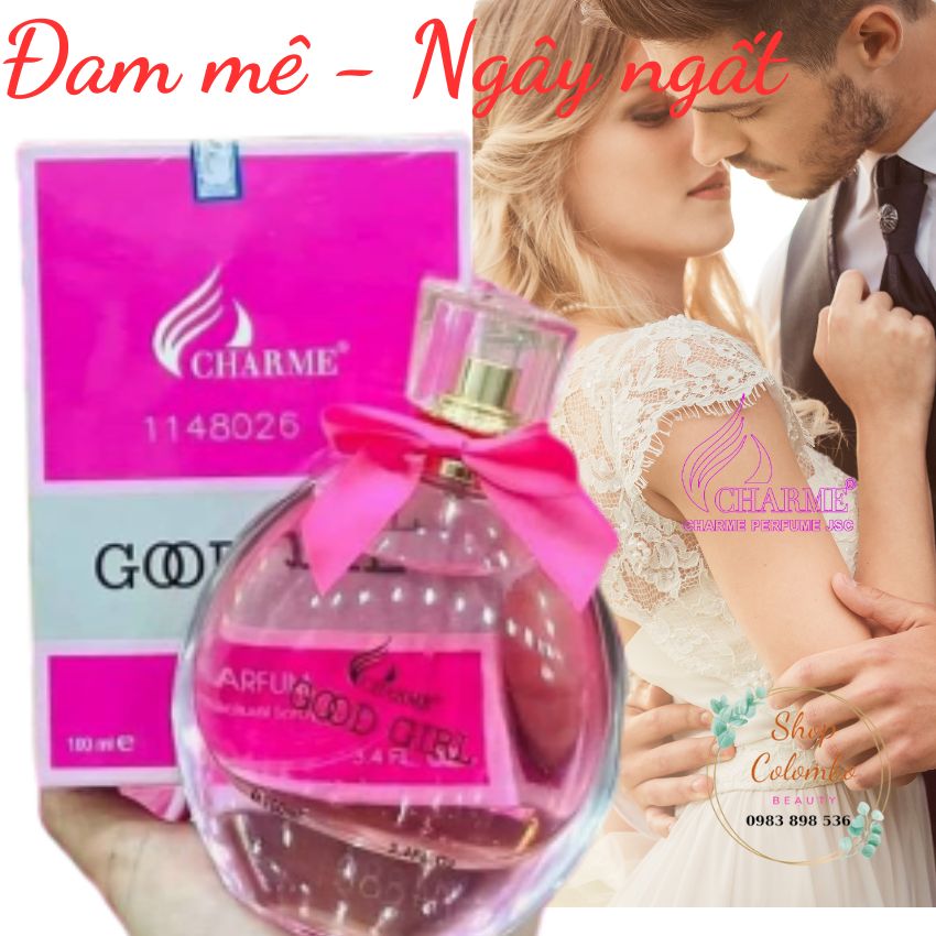 Nước hoa nữ charme goodgirl 100ml chính hãng nước hoa pháp lưu hương lâu ngọt ngào sang trọng quyến rũ