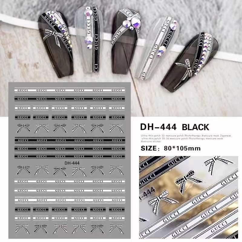 Sticker dán móng - Miếng stick chữ dán móng, hình hoa trang trí móng siêu cute dành cho Nail