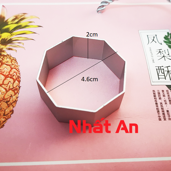KHUÔN NHẤN BÁNH DỨA HÌNH BÁT GIÁC2 CÁI