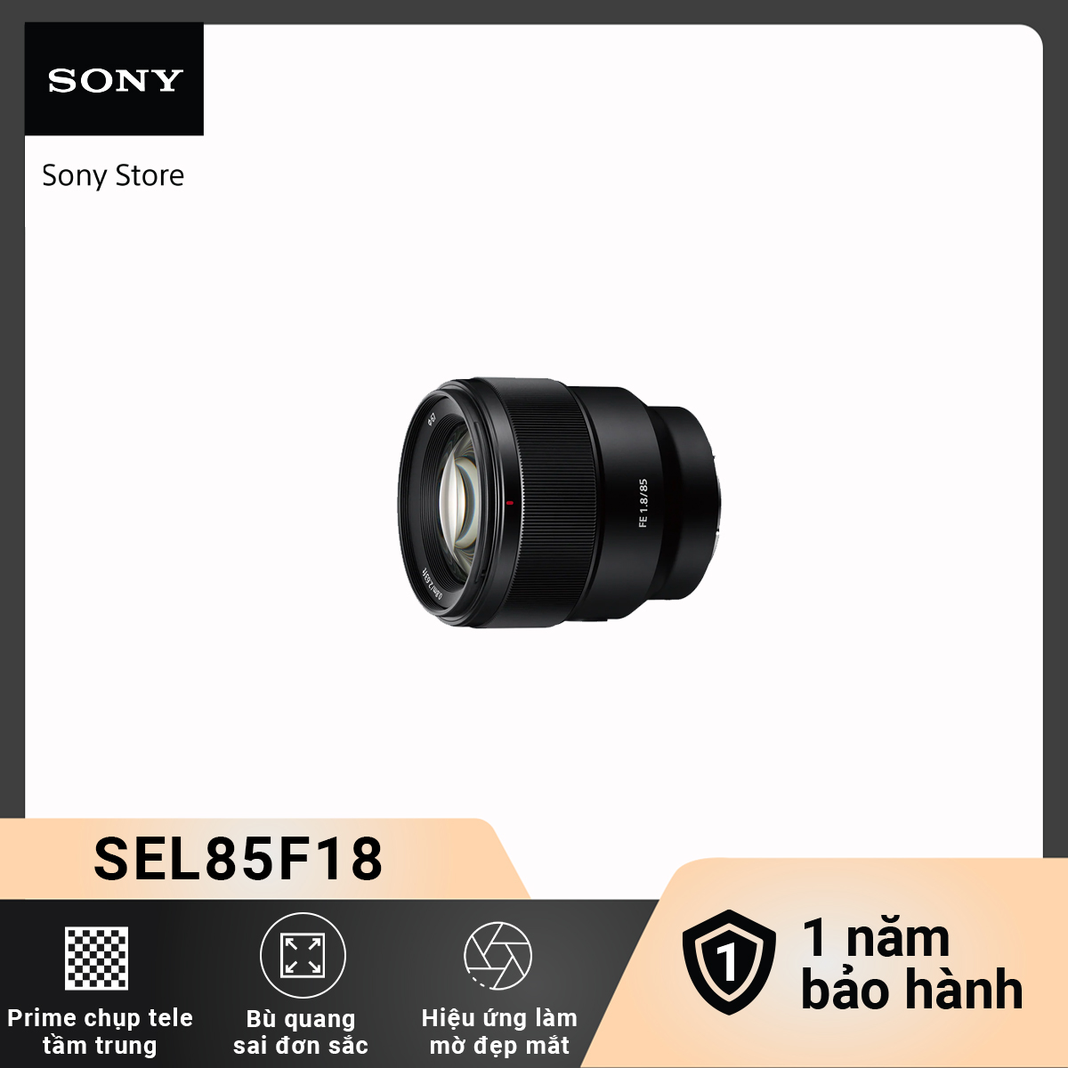 Ống kính sony fe 85mm f1.8