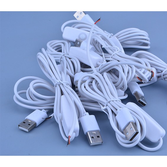 Dây cáp cổng tắc cổng USB- 1 đầu USB,1 đầu có mối hàn, có công tắc On / Off 5v, phù hợp làm DIY, công tắc đèn led