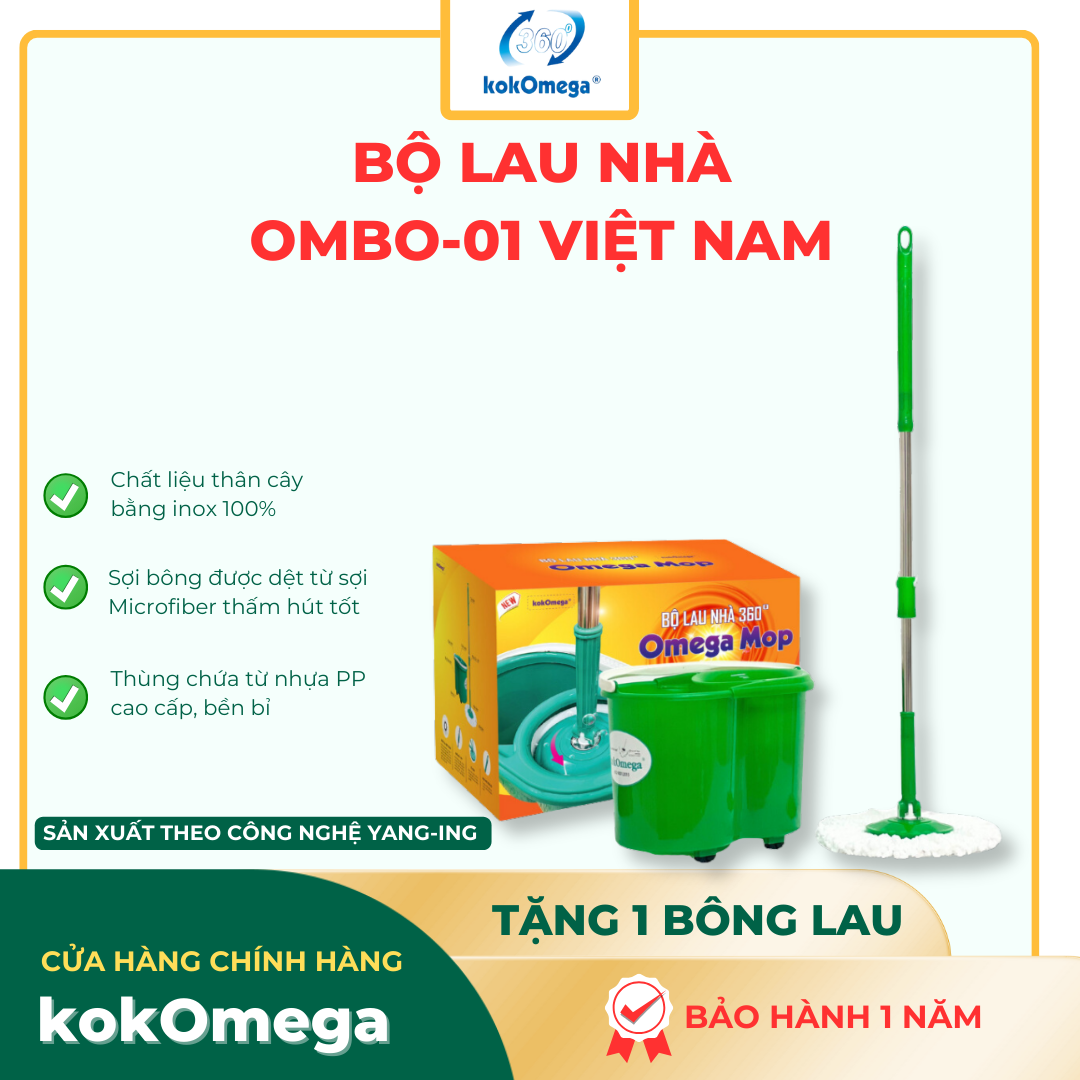 Bộ lau nhà 360 độ kokomega