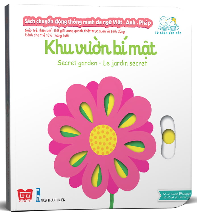 Fahasa - sách chuyển động thông minh đa ngữ việt - anh - pháp: khu vườn bí mật - secret garden - le jardin secret