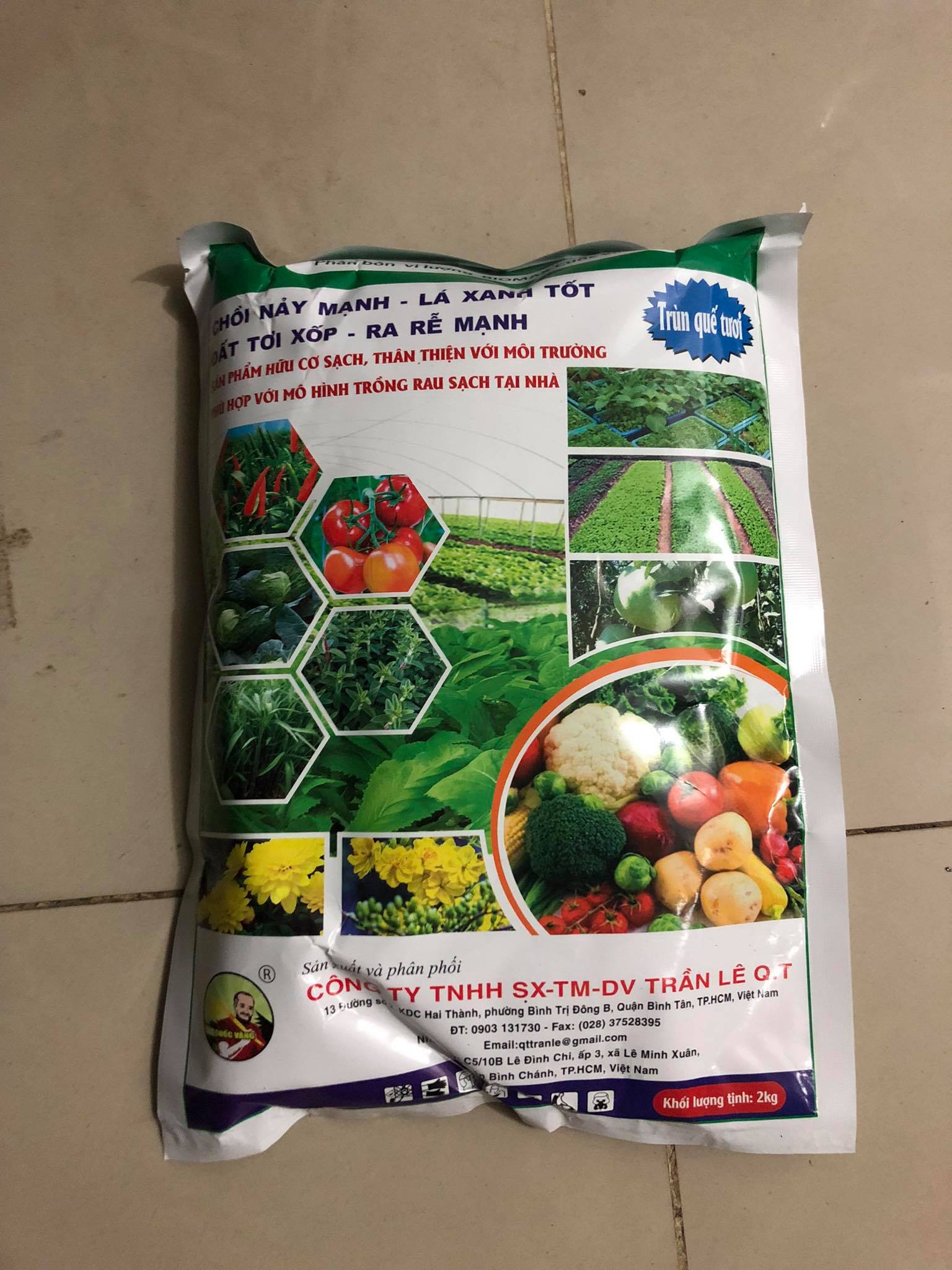 Phân trùn quế tươi 2 kg