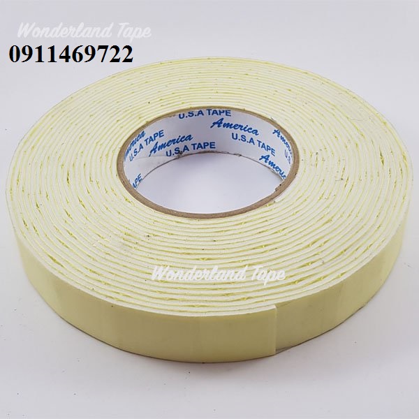 1 cuộn băng keo mút xốp trắng khổ 24mm