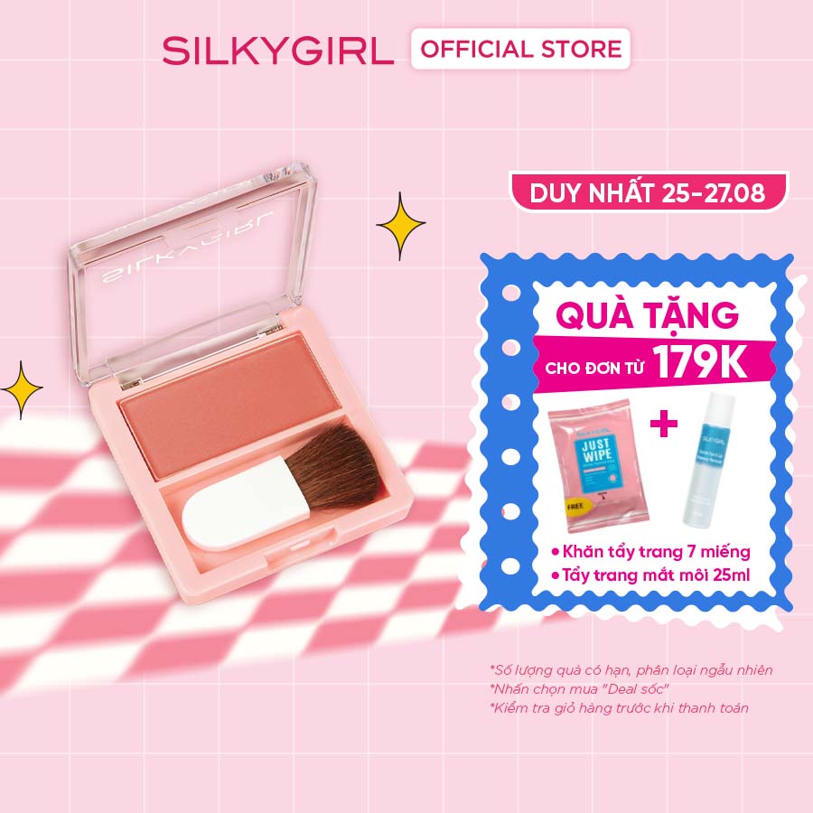 Phấn má hồng silky girl blush hour 3g
