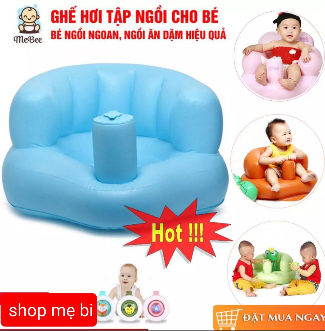 Ghế hơi tập ngồi cao cấp tự bơm cho bé - Ghế hơi đủ màu đủ mẫu bảo hành 1 tháng