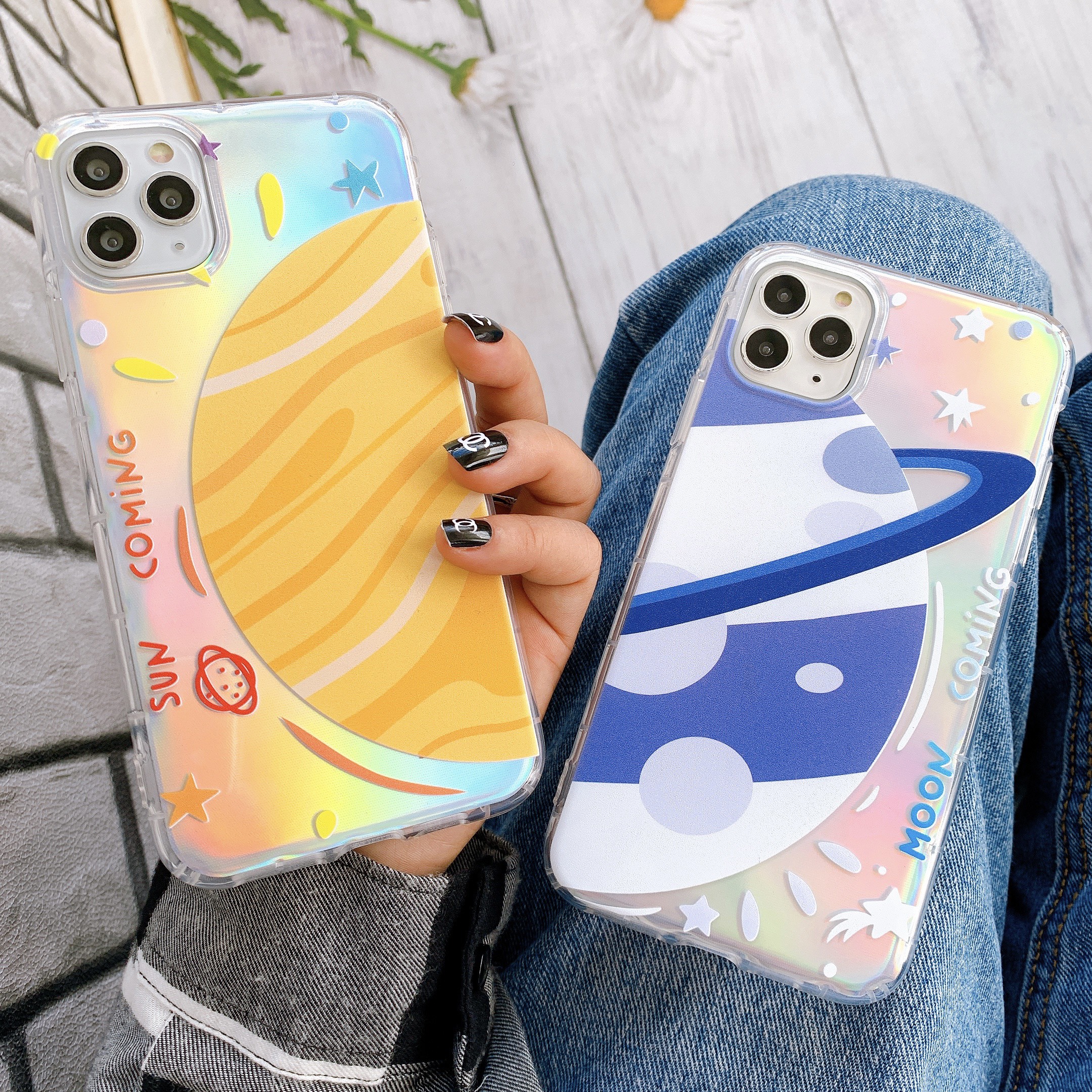 Ốp Lưng Silicon Chống Sốc Sun x Moon ( Kèm Miếng Phản Quang )