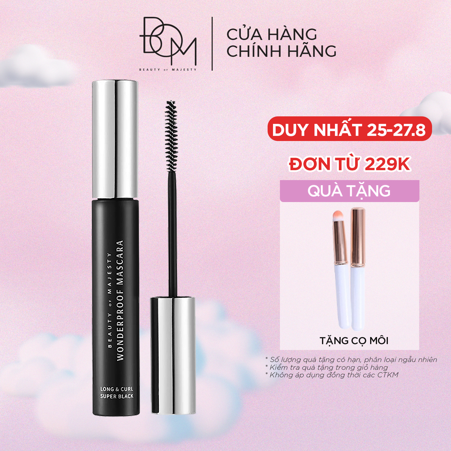 Mascara bom wonderproof mi dày & cong tự nhiên cỡ c 8g