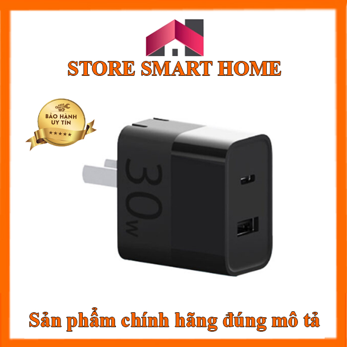 Củ sạc nhanh xiaomi zmi 2 cổng usb type-c 30w ha722 | sạc nhanh zmi 2 cổng usb type-c 30w ha722 tiện lợi - storesmarthome