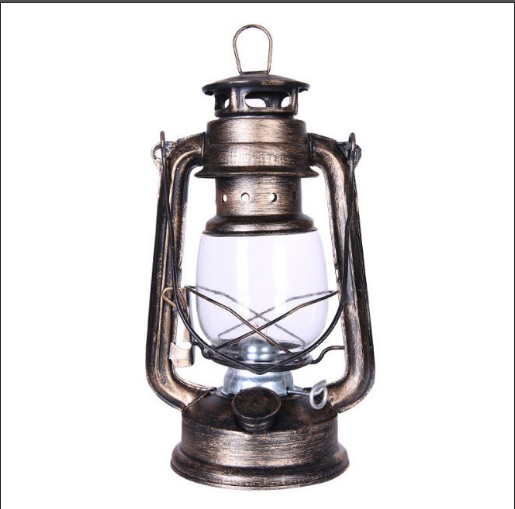 TẶNG 2 BẤC-Đèn bão đèn dầu bão giả cổ nhiều màu cao 24.5cm thắp dầu trang trí decor nội thất