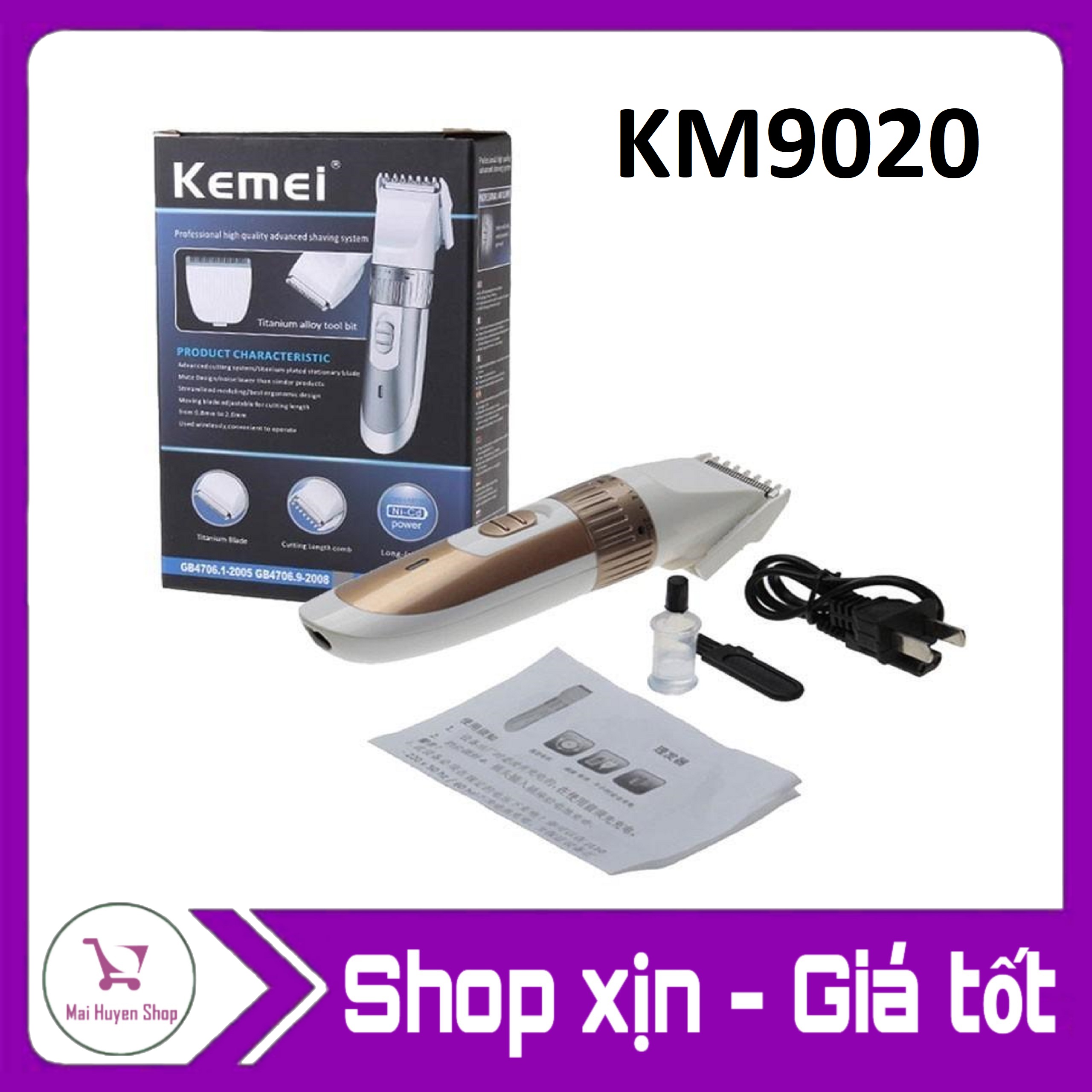 Tông Đơ Cắt Tóc Kemei 9020