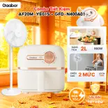 Combo 450 Quạt đứng 3 tốc độ gió tăng chỉnh chiều cao GFD-N400A01 và Nồi chiên không dầu 2L AF20M-YE01S - Bảo hành 12 tháng 1 đổi 1