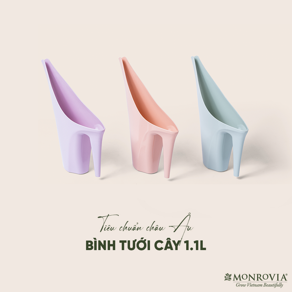 Bình tưới cây MONROVIA G-series, tưới cây cảnh, ban công, thiết kế nhẹ nhàng, tinh tế, phong cách Châu Âu, dung tích 1.1 lít