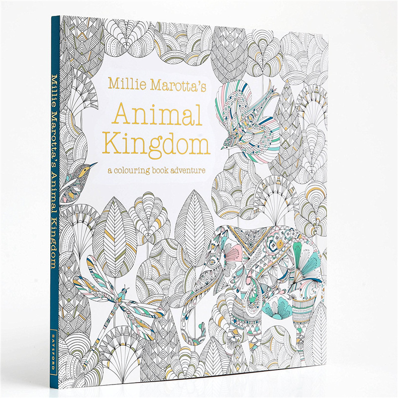 Coloring Book Animal Kingdom Vương Quốc Muôn Loài 96 Trang - Tranh Tô Màu  Dành Cho Người Lớn - Daocuc