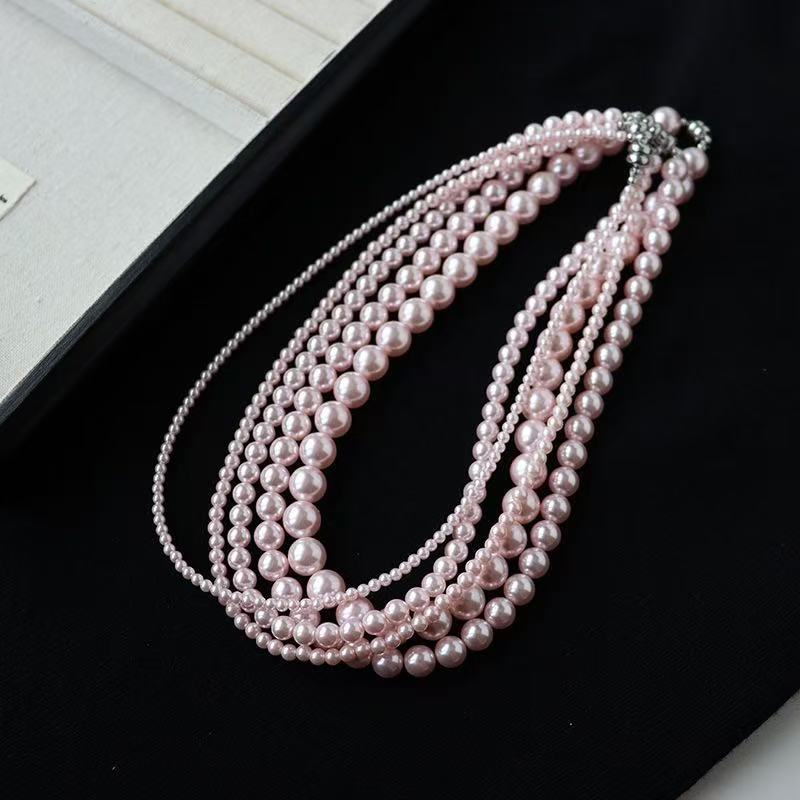 Vòng cổ đá hồng DH