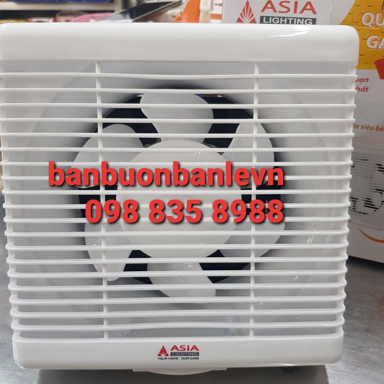 Quạt thông gió hút tường  45w - 34x 34cm   Asia