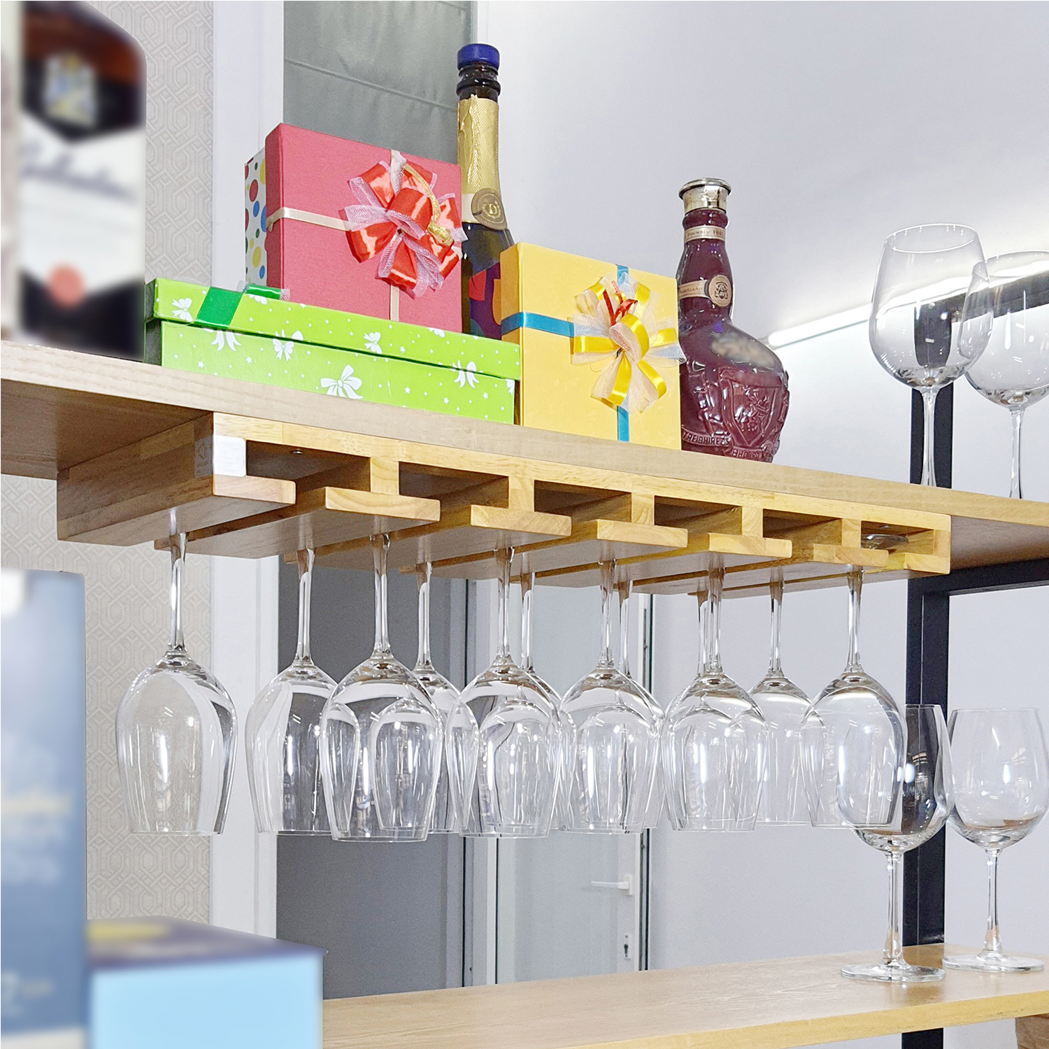 Gía treo ly / Gía quầy Bar / Kệ treo ly pha chế / Kệ treo ly chén / NHAQA