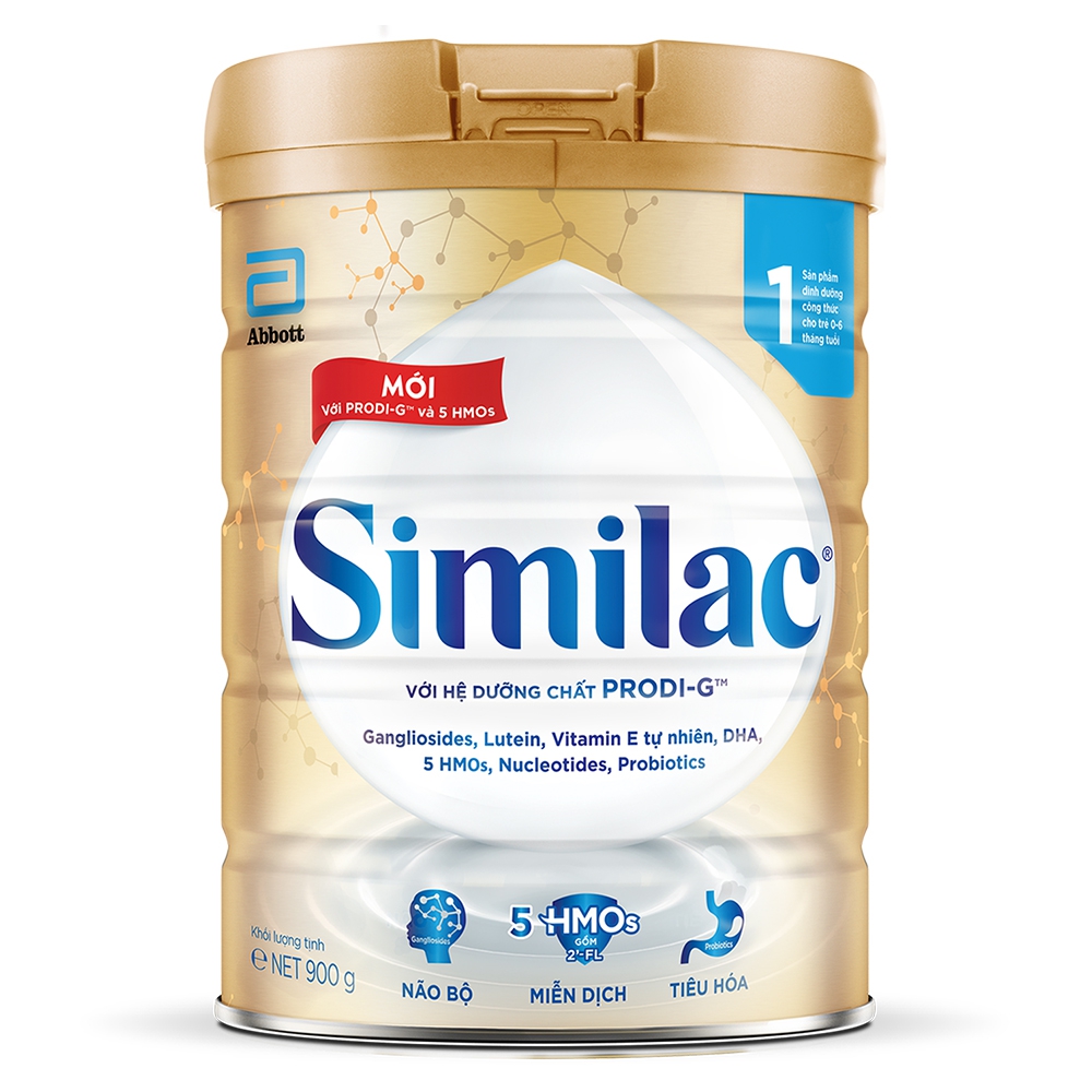 Sữa Similac 5G số 1 900g 0-6 tháng