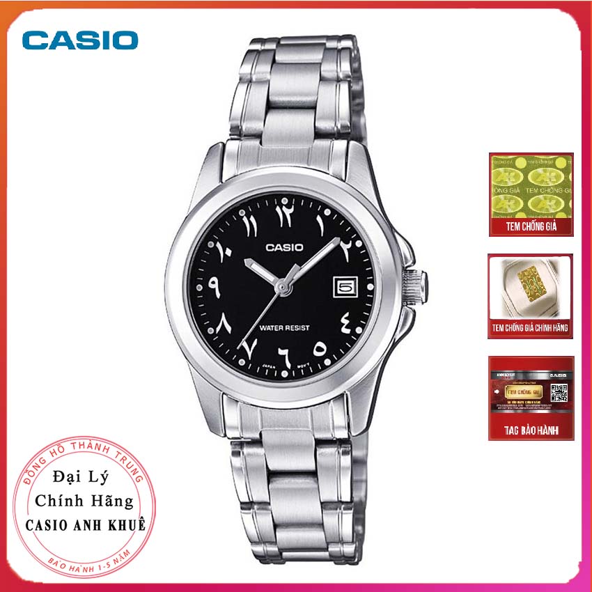 Đồng hồ nữ casio ltp-1215a-1b3df dây kim loại
